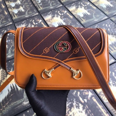 Gucci 2019 Doppio Morso omen Shoulder Bag,21M - 구찌 2019  도피오 모르스 여성용 숄더백 537206, GUB0713,21cm,오렌지+브라운