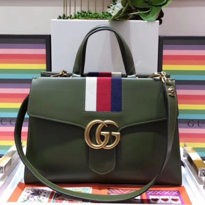 Gucci 2019 GG Marmont  Women Tote Shoulder Bag,36CM - 구찌 2019 GG 마몬트 여성용 토트 숄더백 476470,GUB0773,36CM,올리브