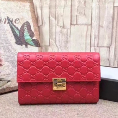 Gucci 2019  Padlock Leather Clutch Bag ,22CM - 구찌 2019 패드락 레더 여성용 클러치백 453156,GUB0783,22cm,레드