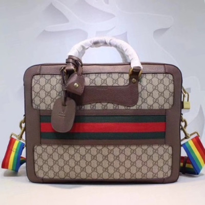 Gucci 2019 Supreme Briefcase Mens Business ,42CM - 구찌 2019 수프림 브리프케이스 남성용 서류가방,484663,GUB0791,42cm,브라운