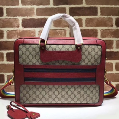 Gucci 2019 Supreme Briefcase Mens Business ,42CM - 구찌 2019 수프림 브리프케이스 남성용 서류가방,484663,GUB0792,42cm,레드