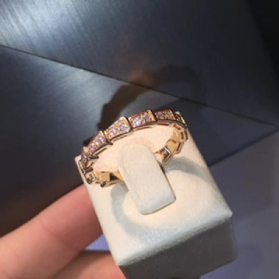 BULGARI Rose Gold  ring - 불가리 여성용 로즈 골드 반지 BUL0028.