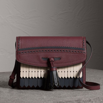 Burberry 2019 Tassel Shoulder Cross Bag, 25cm - 버버리 2019 여성용 태슬 숄더 크로스백,BURB0371,25cm,다크퍼플