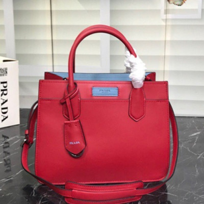 Prada 2019 Dual Women Tote Shoulder Bag,28CM - 프라다 2019 듀얼 여성용 토트 숄더백 ,1BA178-3,28cm,레드