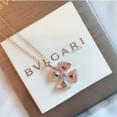 BULGARI Choker  18k ROSE Gold - 불가리 여성용  18K도금 로즈 골드 목걸이 Bul0050.