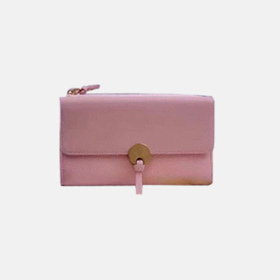 Chloe 2019 Ladies Leather Wallet,19cm - 끌로에 2019 여성용 레더 장지갑  CLW0008,19CM,핑크