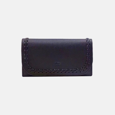 Chloe 2019 Ladies Leather Wallet,19cm - 끌로에 2019 여성용 레더 장지갑,CLW0014,19CM,블랙