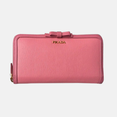 Prada 2019 Ladies Leather Wallet 1ML506 -프라다 2019 여성용 레더 장지갑,PRAW0112, 19CM,핑크