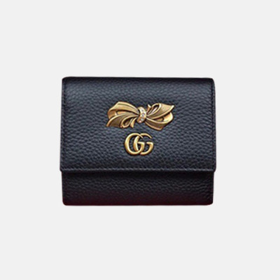 Gucci 2019 Ladies Leather Wallet  524294 - 구찌 여성용 레더 반지갑  GUW0058,Size(11cm).블랙