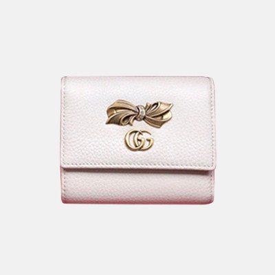Gucci 2019 Ladies Leather Wallet  524294 - 구찌 여성용 레더 반지갑  GUW0059,Size(11cm).화이트