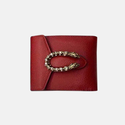 Gucci 2019 Dionysus Leather Flap Wallet,404139 - 구찌 디오니소스 레더 플랩 반지갑 GUW0081.Size(12CM),레드