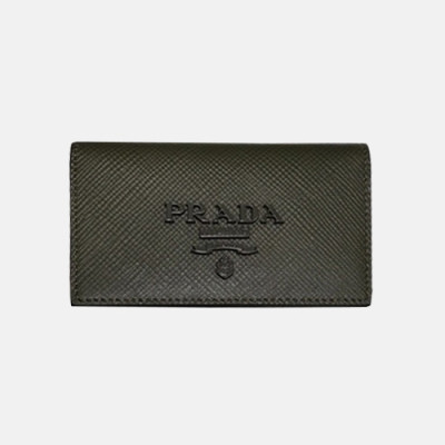 Prada 2019 Saffiano Card Holder 1MC122 - 프라다 사피아노 남여공용 카드 홀더 PRAW0132. 11CM.다크올리브