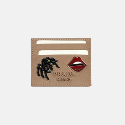 Prada 2019 Saffiano Card Purse 1MC025 - 프라다 사피아노 여성용 카드 퍼스 PRAW0135,10CM.베이지핑크