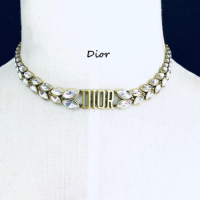 Dior Vintage Choker  - 디올 여성용 빈티지 목걸이Dio0024.(옐로우 골드)