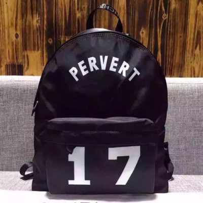 Givenchy 2019 Canvas & Leather Back Pack,41cm - 지방시 2019 캔버스 & 레더 남여공용 백팩 GVB0287,41cm,블랙