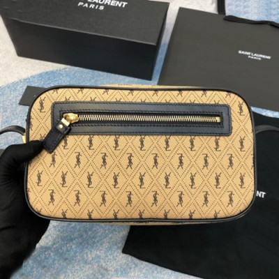 Saint Laurent 2019 Monogram Canvas Camera Shoulder Bag,25.5CM - 입생로랑 2019 모노그램 캔버스 카메라 숄더백,8505, SLB0480,25.5CM,베이지