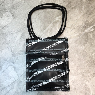 Balenciaga 2019 Leather Shoulder Cross Bag,19CM - 발렌시아가 2019 남여공용 레더 숄더 크로스백,BGB0434,19CM,블랙