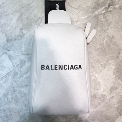 Balenciaga 2019 Leather Hip Sack Belt Bag,26CM - 발렌시아가 2019 레더 힙색 벨트백,BGB0443,26CM,화이트