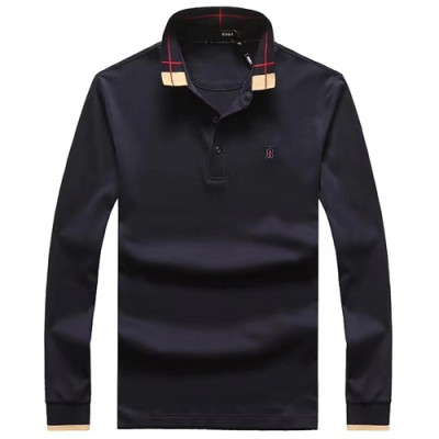 Burberry 2019 Mens Cotton T-shirt - 버버리 남성 코튼 긴팔티셔츠 BURTS0036,Size(M- 3XL).블랙/그린/레드