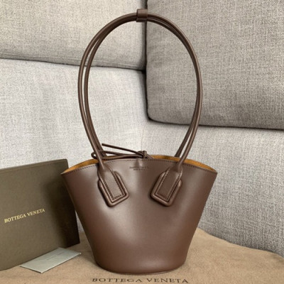 Bottega Veneta 2019 Basket Tote Shoulder Bag,28cm - 보테가 베네타 2019 바스켓 토트 숄더백, 592133,BVB0324,28cm,브라운