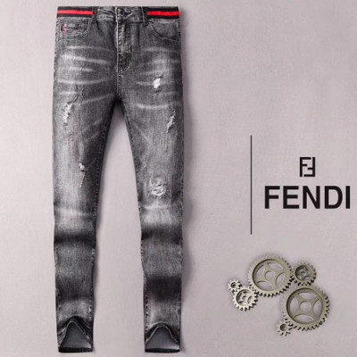 Fendi 2019 Mens Classic Slim Fit Denim Pants - 펜디 남성 클래식 슬림핏 데님 팬츠 FENPT00015.Size(28 - 38).2컬러(블랙)