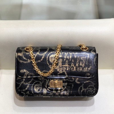 Chanel 2019 Women  Chain Leather Shoulder Bag 1116 ,20CM - 샤넬 2019 여성용 체인 레더 숄더백1116 - CHAB1175,20CM,블랙