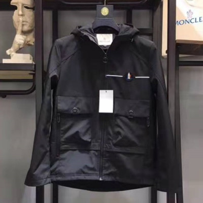 Moncler 2019 Mens Patch Logo Cajual Jacket - 몽클레어 남성 패치 로고 캐쥬얼 자켓 MONJK0038,Size(m - 2xl),블랙