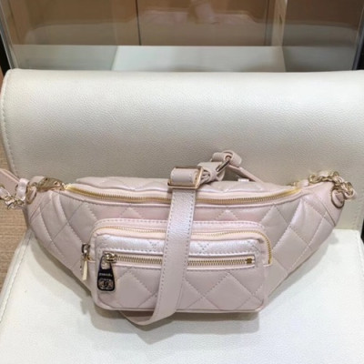 Chanel 2019 Women Leather Belt Bag ,14CM - 샤넬 2019 여성용 레더 벨트백,CHAB1200,14CM,베이지