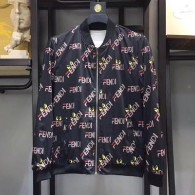 Fendi 2019 Mens Printing Cajual Cotton Suit Jacket - 펜디 남성 프린팅 캐쥬얼 코튼 슈트 자켓 FEN0019.Size(M -4XL).블랙
