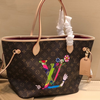 Louis Vuitton 2019 Never Full Monogram Tote Shoulder Shopper Bag,32cm - 루이비통 2019 네버풀 모노그램 토트 숄더 쇼퍼백 M40995,LOUB1636 ,32cm,브라운