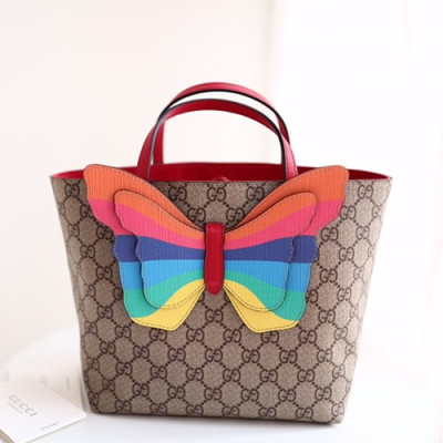Gucci 2019 Supreme Mini Tote Bag,20CM - 구찌 2019 수프림 여성용 토트백 501804,GUB0812,20CM,브라운
