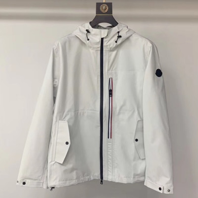 Moncler 2019 Mens Patch Logo Cajual Jacket - 몽클레어 남성 패치 로고 캐쥬얼 자켓 MONJK0045,Size(m - 2xl),화이트