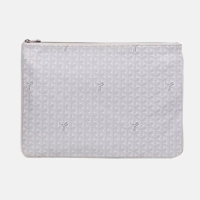 Goyard 2019 PVC Clutch Bag,40CM - 고야드 2019 PVC 남여공용 클러치백,GYB0128,40CM,화이트