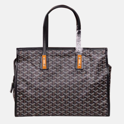 Goyard 2019 PVC & Leather Tote Shopper Bag - 고야드 2019 PVC & 레더 토트 쇼퍼백,GYB0175,블랙