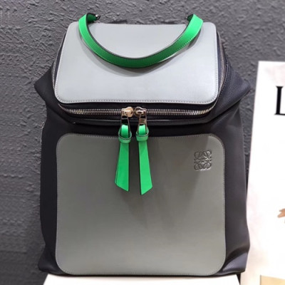 Loewe 2019 Goya Large Back Pack, 41CM - 로에베 2019 고야 남여공용 라지 백팩 ,LOEB0333, 41CM, 연그레이+네이비(악세사리 단독구매)