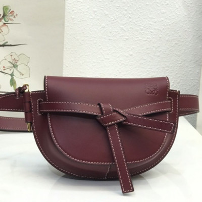 Loewe 2019 Gate  Hip Sack / Belt Bag,15CM - 로에베 2019 게이트 힙색 / 벨트백 ,LOEB0346, 15CM,와인