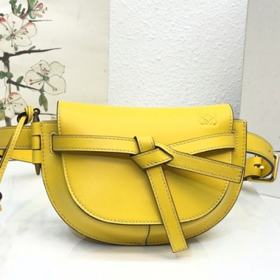 Loewe 2019 Gate  Hip Sack / Belt Bag,15CM - 로에베 2019 게이트 힙색 / 벨트백 ,LOEB0349, 15CM,옐로우