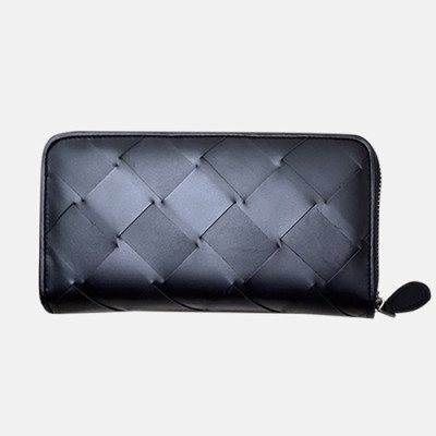 Bottega Veneta 2019 Zip Round Wallet - 보테가베네타 남여공용 지퍼 라운드 장지갑 88605-BVW0137,19cm.블랙