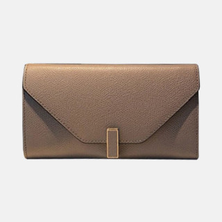Valextra 2019 Ladies Epsom Leather Wallet - 발렉스트라 2019 여성용 엡송 레더 장지갑 VALB0003,20cm.카키