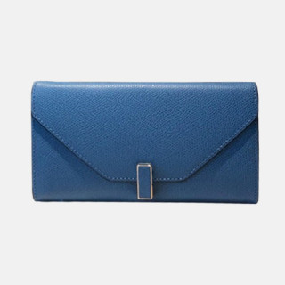 Valextra 2019 Ladies Epsom Leather Wallet - 발렉스트라 2019 여성용 엡송 레더 장지갑 VALB0004,20cm.블루