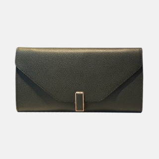 Valextra 2019 Ladies Epsom Leather Wallet - 발렉스트라 2019 여성용 엡송 레더 장지갑 VALB0007,20cm.그린