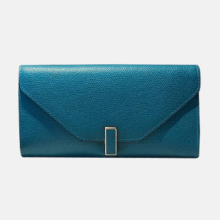 Valextra 2019 Ladies Epsom Leather Wallet - 발렉스트라 2019 여성용 엡송 레더 장지갑 VALB0008,20cm.블루그린