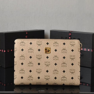 MCM 2019 Visetos Clutch Bag,29cm - 엠씨엠 2019 남여공용 비세토스 클러치백 MCMB0336,29cm,베이지