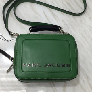 Mark Jacobs 2019 Leather Women Box Tote Shoulder Bag,20cm - 마크제이콥스 2019 레더 여성용 박스 토트 숄더백,MJB0132,20cm,그린