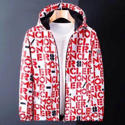 Moncler 2019 Mens Patch Logo Cajual Jacket - 몽클레어 2019 남성 패치 로고 캐쥬얼 자켓 MONJK0058,Size(m - 2xl),화이트