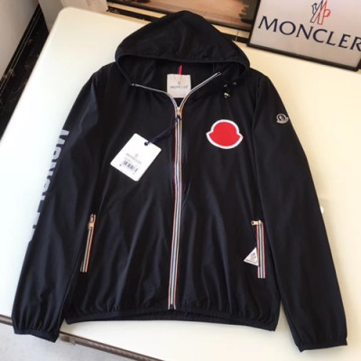 Moncler 2019 Mens Patch Logo Cajual Jacket - 몽클레어 2019 남성 패치 로고 캐쥬얼 자켓 MONJK0062,Size(m - 2xl),블랙