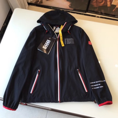 Moncler 2019 Mens Patch Logo Cajual Jacket - 몽클레어 2019 남성 패치 로고 캐쥬얼 자켓 MONJK0064,Size(m - 3xl),블랙