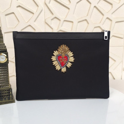 Dolce&Gabbana 2019 Nylon Clutch Bag ,30CM - 돌체 앤 가바나 2019 나일론 남성용 클러치백 DGB0121,30cm,블랙