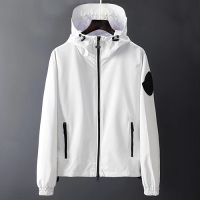 Moncler 2019 Mens Patch Logo Cajual Jacket - 몽클레어 2019 남성 패치 로고 캐쥬얼 자켓 MONJK0073,Size(m - 2xl),화이트