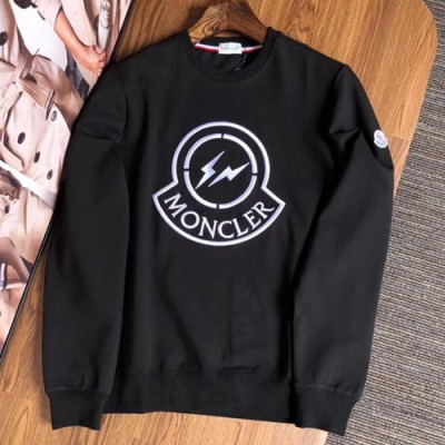 Mocler 2019 Mens Logo Cotton Hood Tee - 몽클레어 2019 남성 로고 코튼 후드티 MOCHT0095.Size(M-2XL),블랙